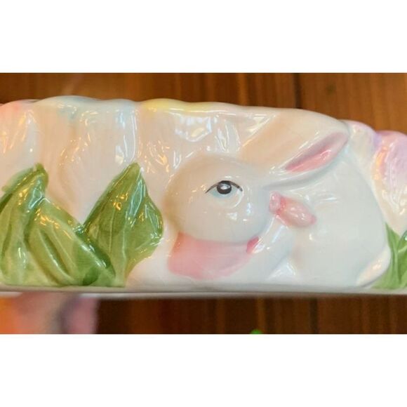 Vintage Enesco Easter/spring deviled Egg Platter - Picture 1 of 5
